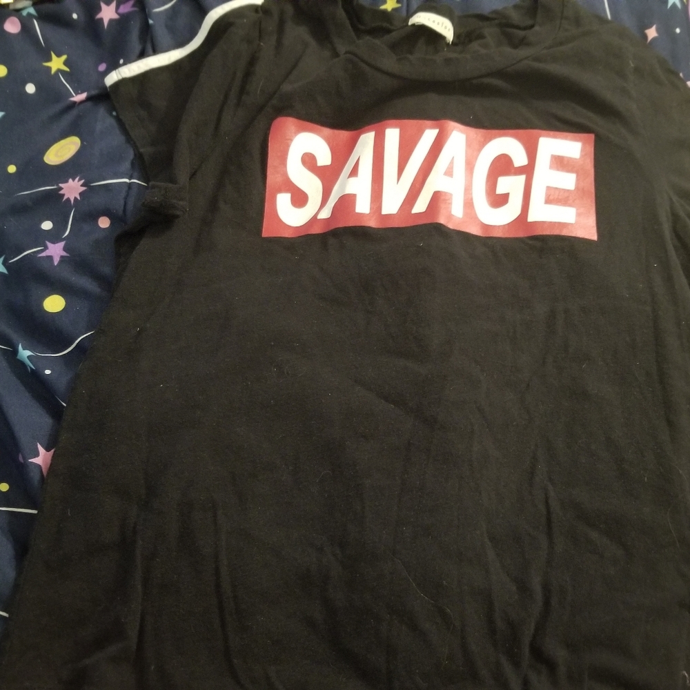3/$20 euc short sleeved savage t- shirt